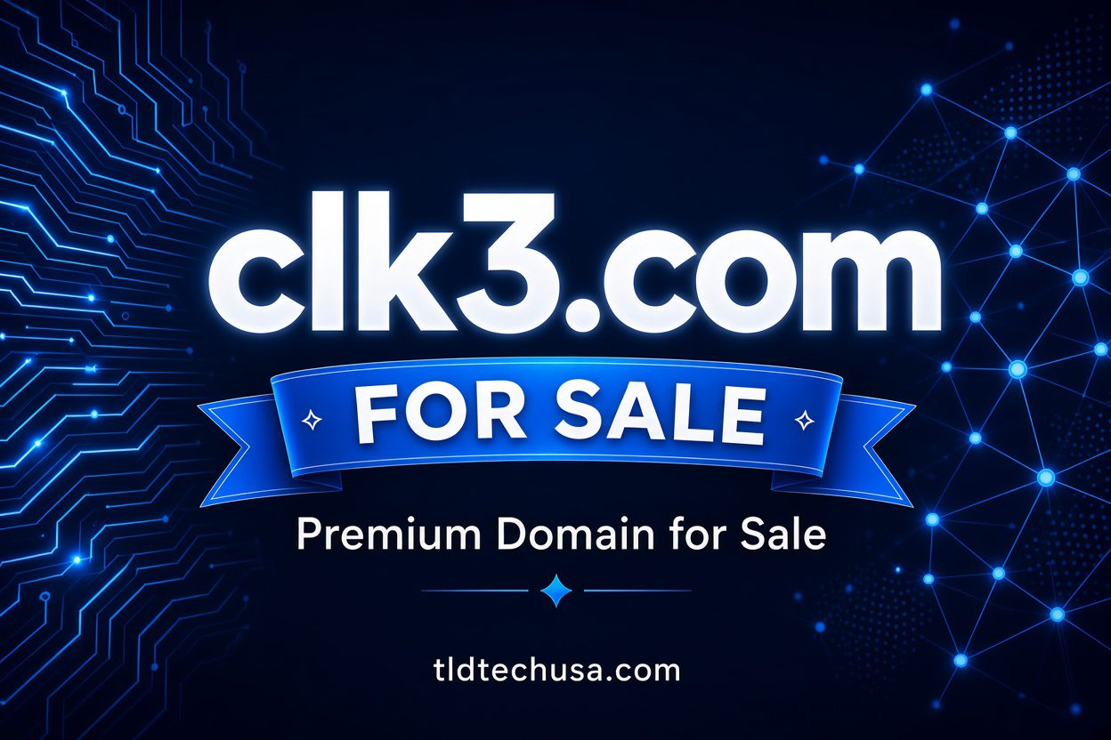 TLD USA CLK3.com premium four-letter domain for Scottsdale and Phoenix Arizona businesses and nationwide