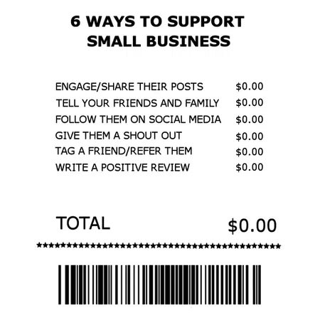 Ways to support small business