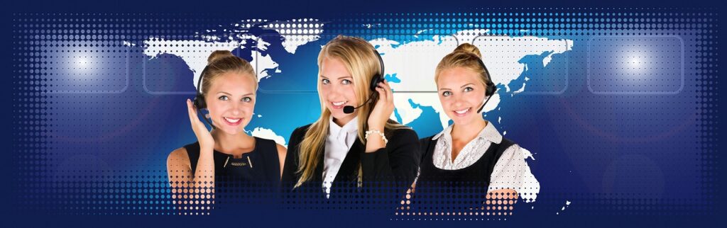 Small business owner in a Phoenix office on a call with TLD USA outsourced IT support